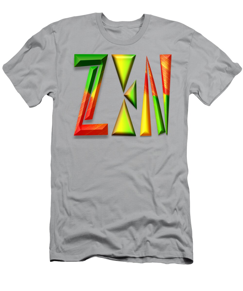 The Word Zen in Tangram Expression Frantz Cialec T-Shirt