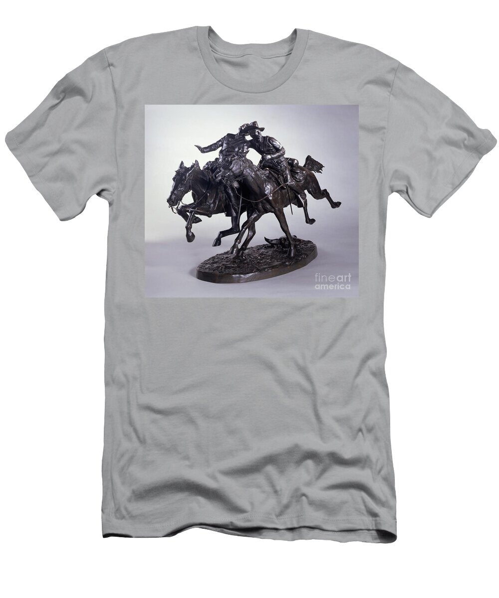 The Wounded Bunkie 1896 Bronze Frederic Remington T-Shirt