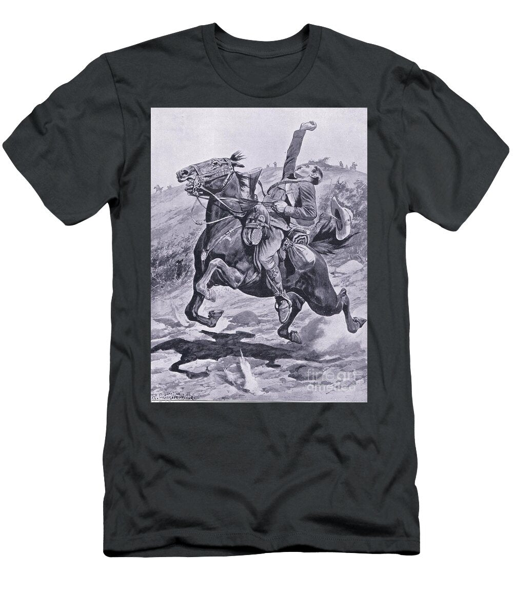 The Yeomans Last Ride Illustration From After Pretoria the Guerilla War 1902 Richard Caton Woodville T-Shirt