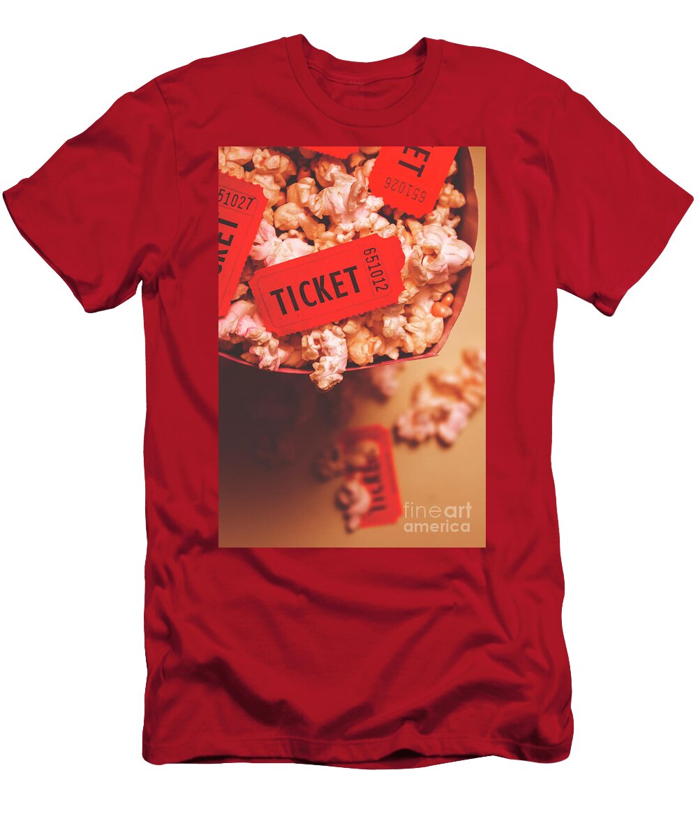 Theatre Tickets in Popcorn Box Jorgo Photography Wall Art Gallery T-Shirt