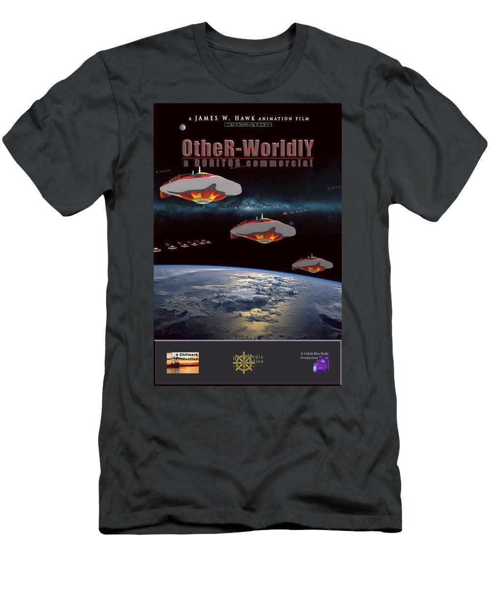 Theatrical Movie Poster 46 Other Worldly a Doritos Commercial an Animation Film James W Hawk T-Shirt