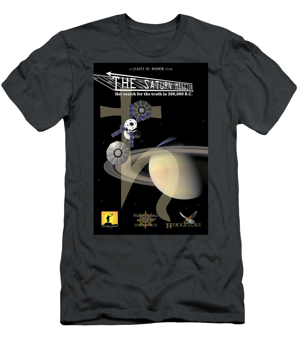 Theatrical Movie Poster 49 the Saturn Mission Her Search for the Truth in 200000 Bc James W Hawk T-Shirt