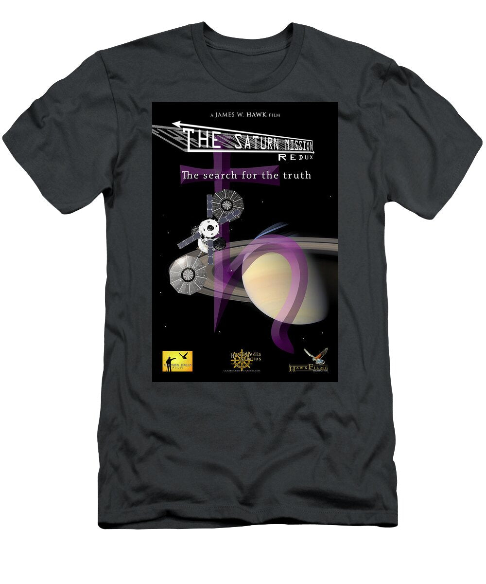 Theatrical Movie Poster 52 the Saturn Mission Redux Her Search for the Truth in 200000 Bc James W Hawk T-Shirt