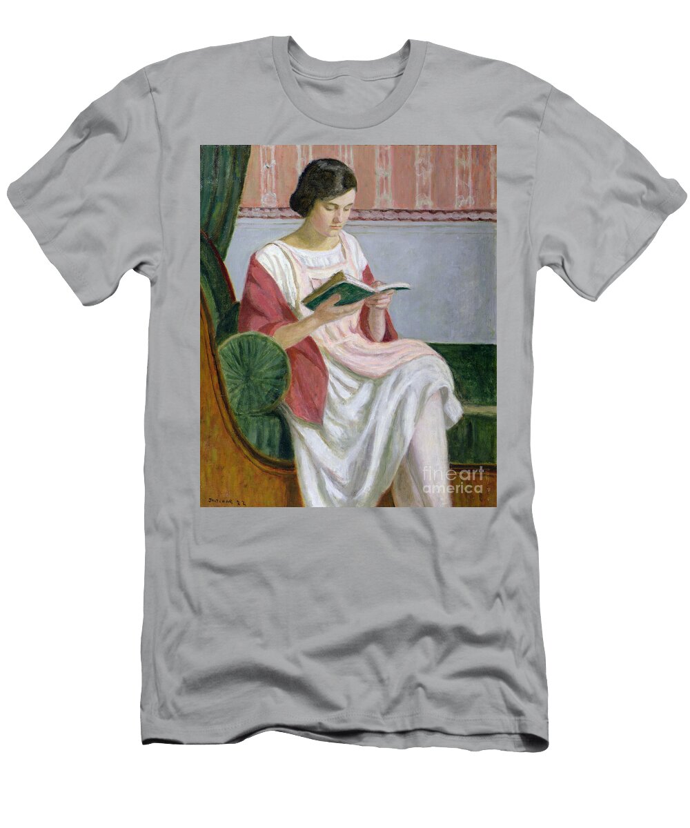 Therese Reading 1922 Eugene Antoine Durenne T-Shirt