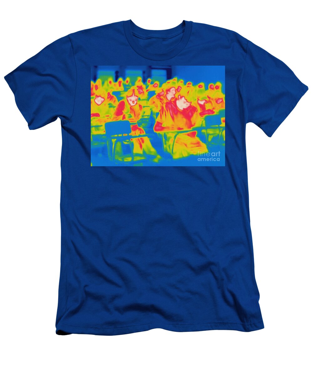 Thermogram of Students in a Lecture Ted Kinsman T-Shirt