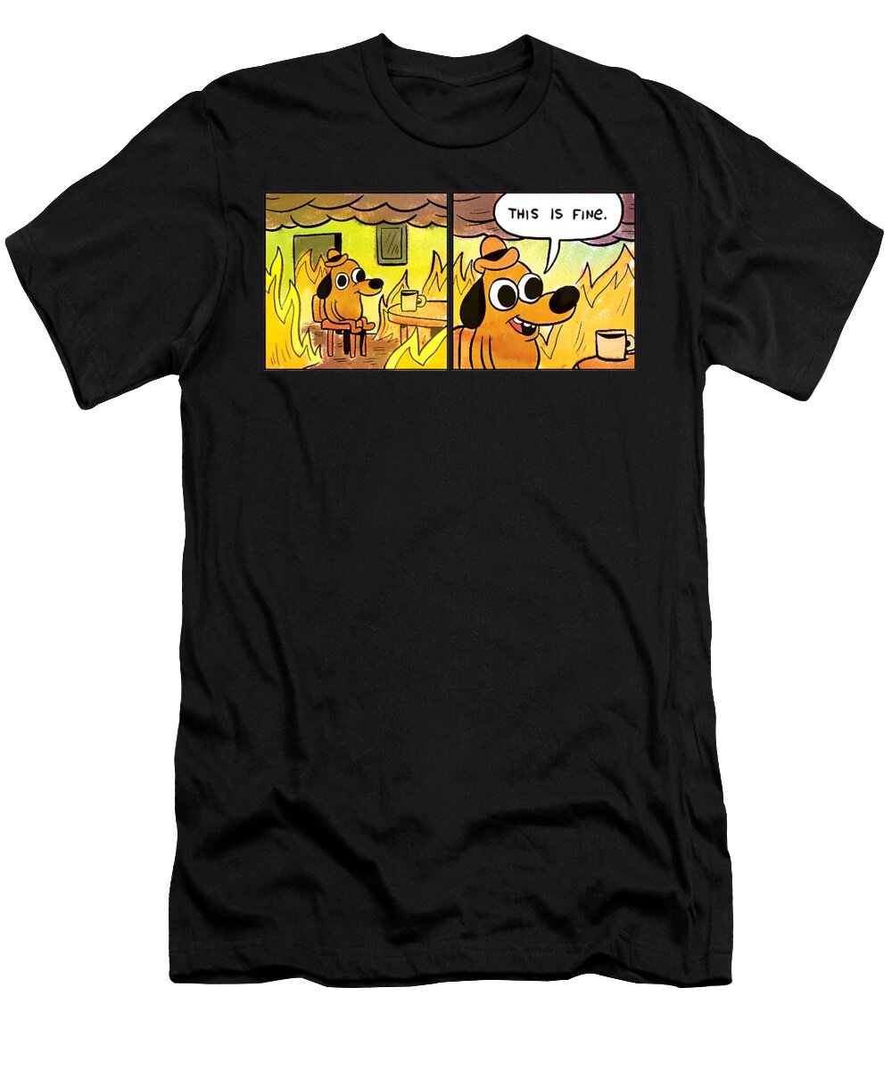 This Is Fine Aurelia Aurita T-Shirt