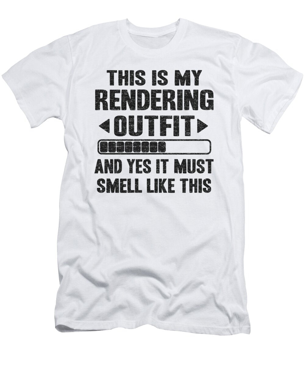 This Is My Rendering Outfit Funny Filmmaker Video Editor Gift Lisa Stronzi T-Shirt
