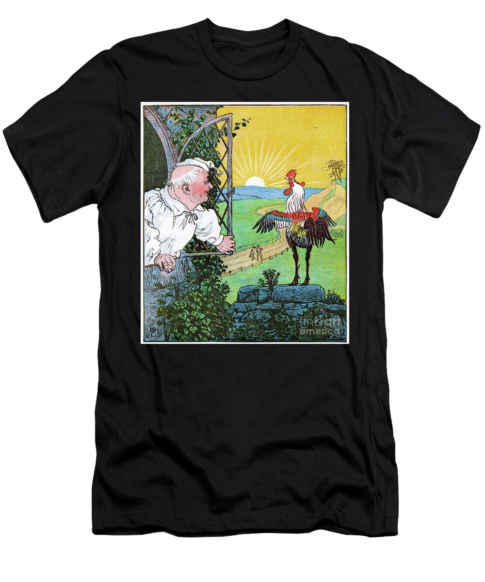 This Is the Rooster That Crowed in the Morn That Woke the Judge All Shaven and Shorn Illustration From the House That Jack Built Randolph Caldecott T-Shirt