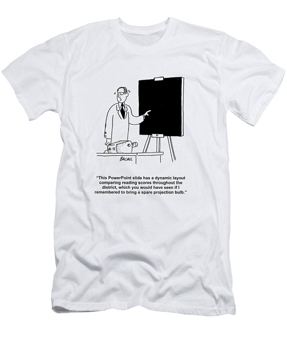 This Power Point Slide Has a Dynamic Layout Comparing Aaron Bacall No Index T-Shirt