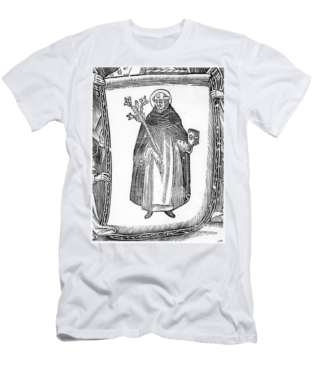 Thomas Aquinas Woodcut French School T-Shirt