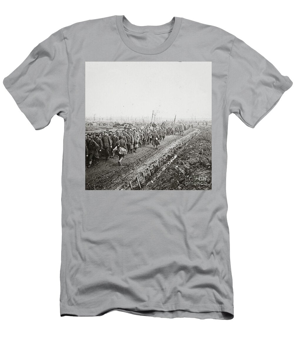 Thousands of German Soldiers Captured in the Final Rout of the German Armies on the Sambre 1918 English Photographer T-Shirt