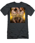 Three Figures Behind Steamy Glass with Yellow Accents Jt Photodesign T-Shirt