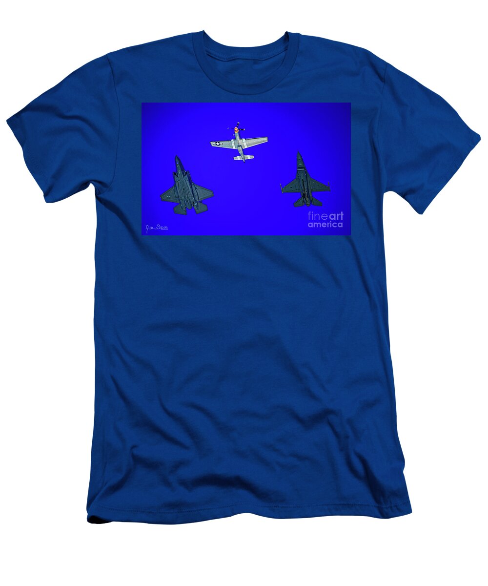 Three Vintage Jets Flags and Planes T-Shirt