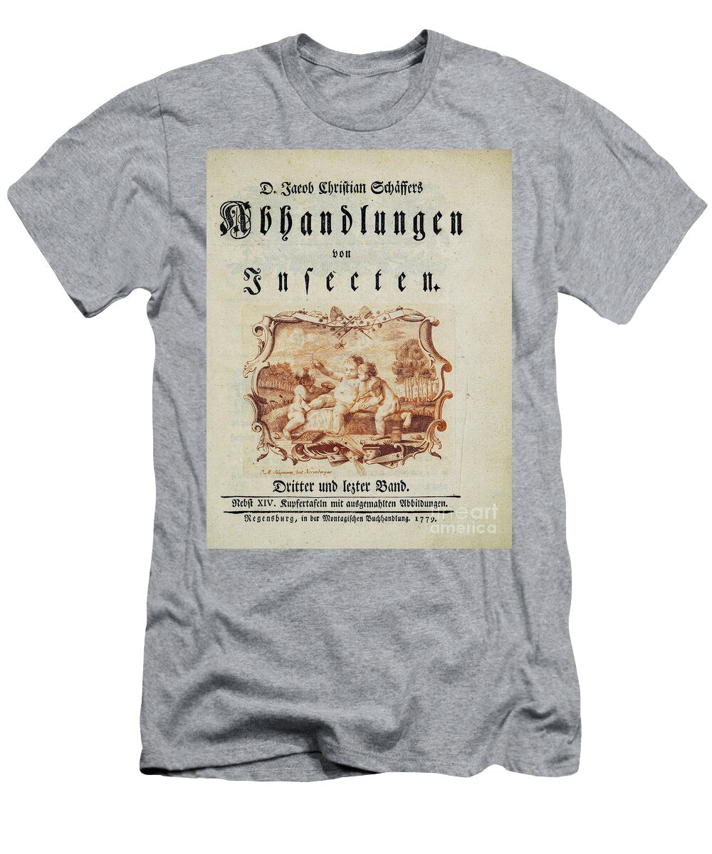 Title Page 18th Century Entomology Study R1 Historic Illustrations T-Shirt