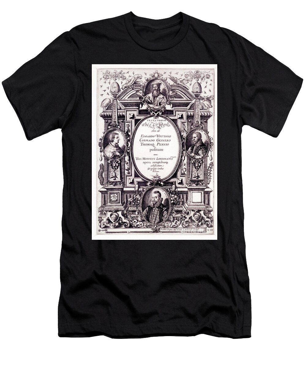 Title Page to Moffeti Theatrum Insectorum Late 1590s William Rogers T-Shirt