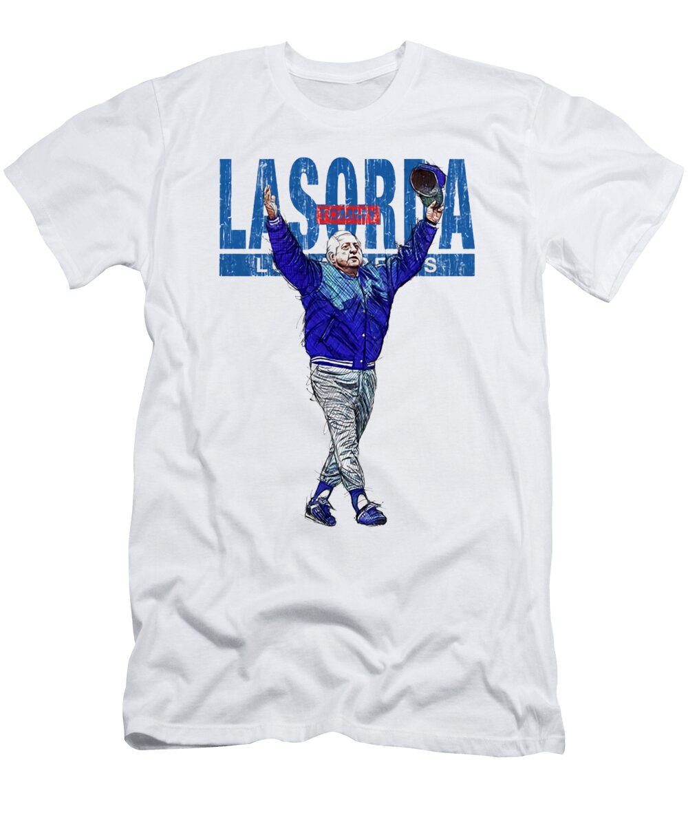 Tommy Lasorda Sketch Kelvin Kent T-Shirt