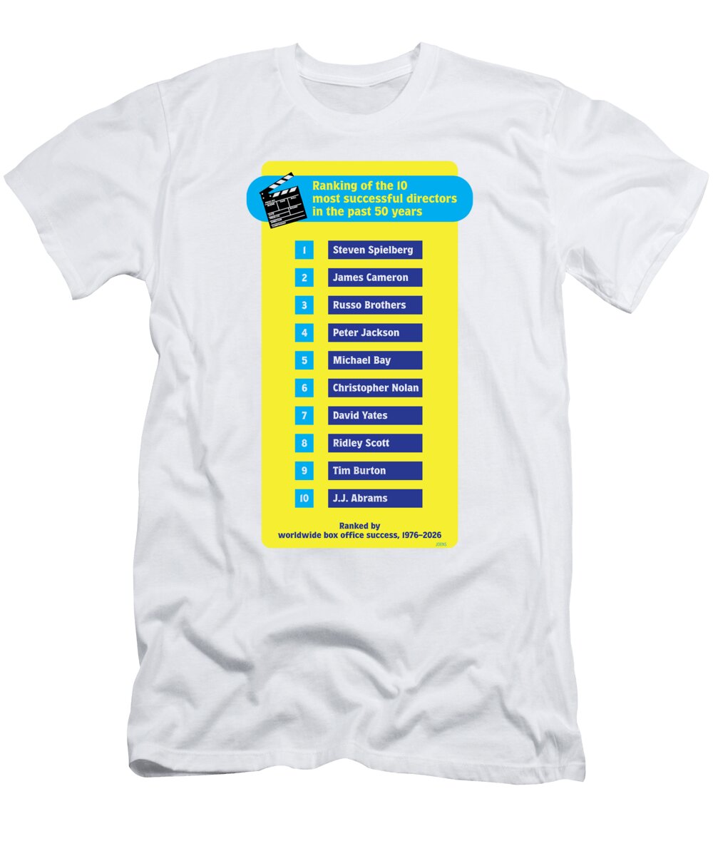Top 10 Successful Directors Ranking Greg Joens T-Shirt