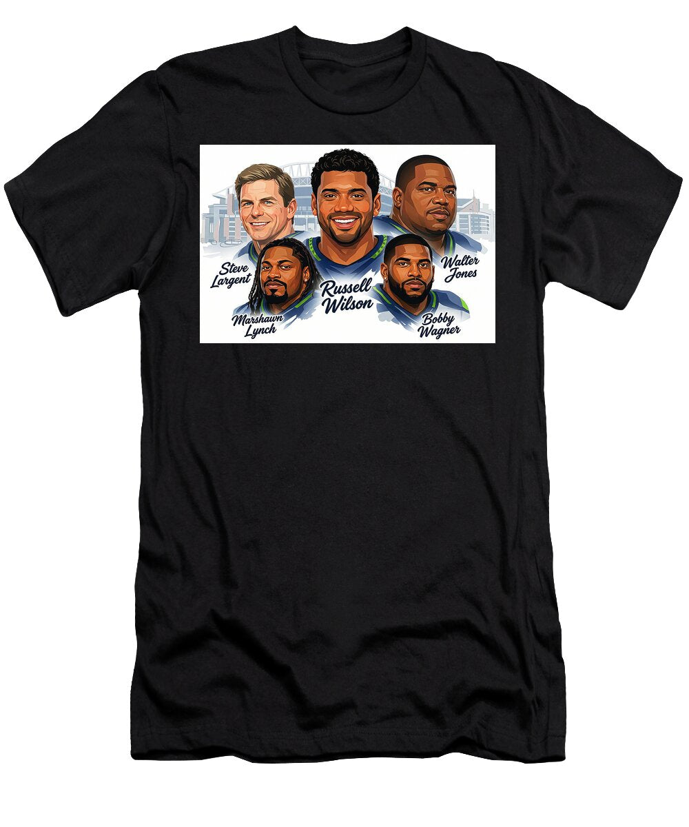 Top 5 Seahawks of All Time All Eras Sports T-Shirt