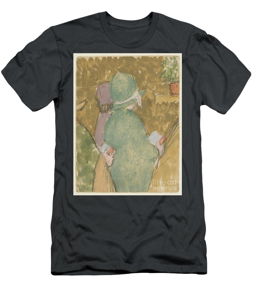 Tow Figures in Church Watercolor Gouache and Pencil on Paper Gwen John T-Shirt