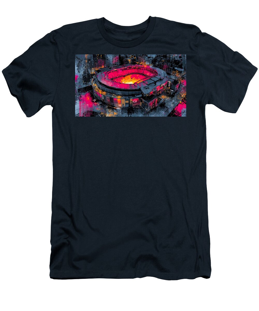Tower Montreal Canadiens Bell Centre Montreal Arena Art Fortress Hollie Love T-Shirt