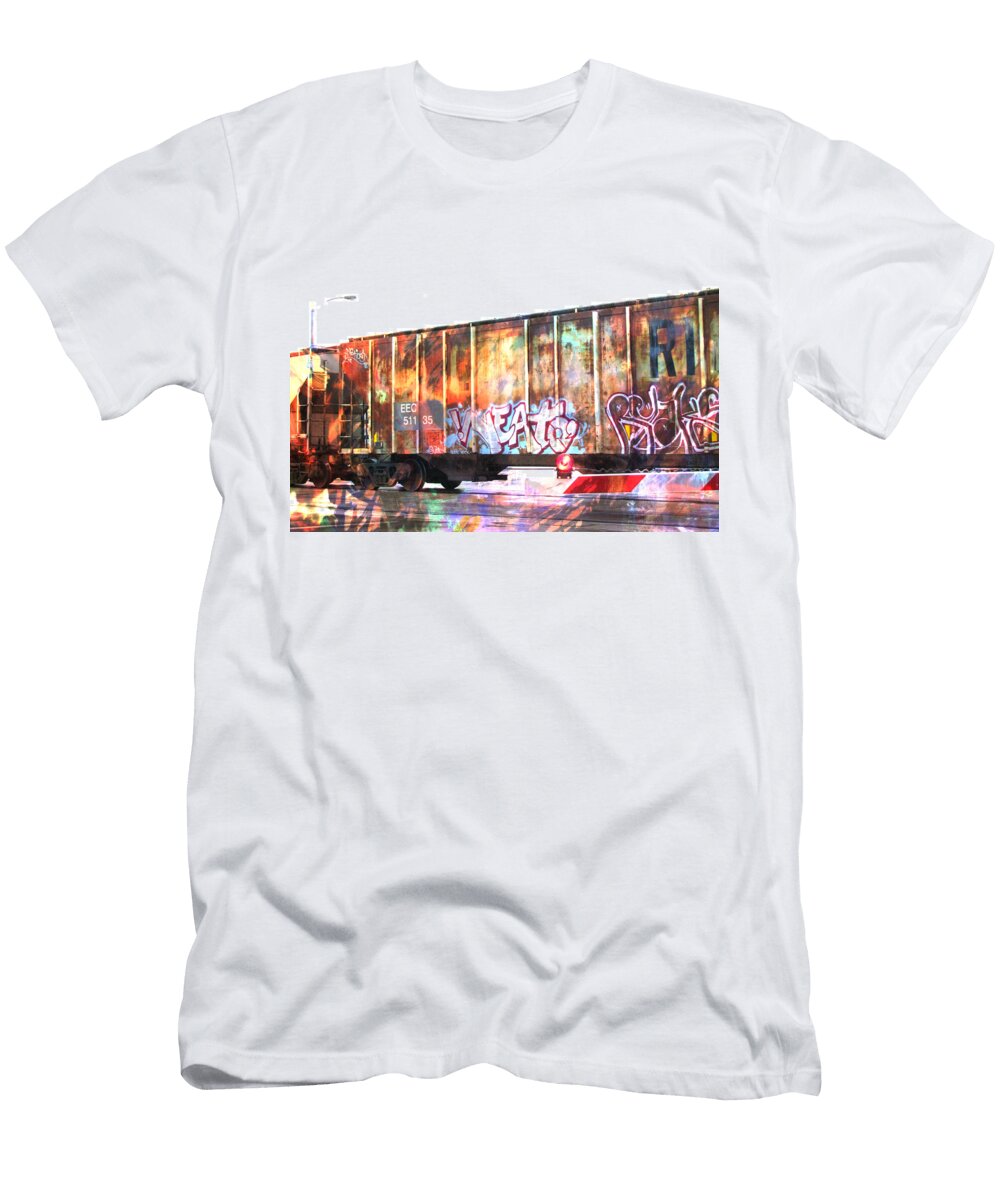 Train Abstract Blend 7 Anita Burgermeister T-Shirt