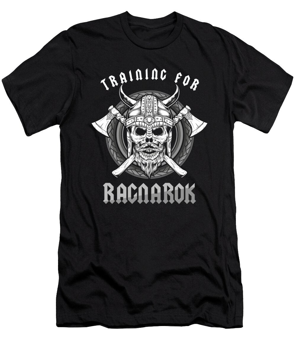 Training for Ragnarok Vikings Norse Mythology Myth Northman Scandinavian Training Coach Gift Thomas Larch T-Shirt