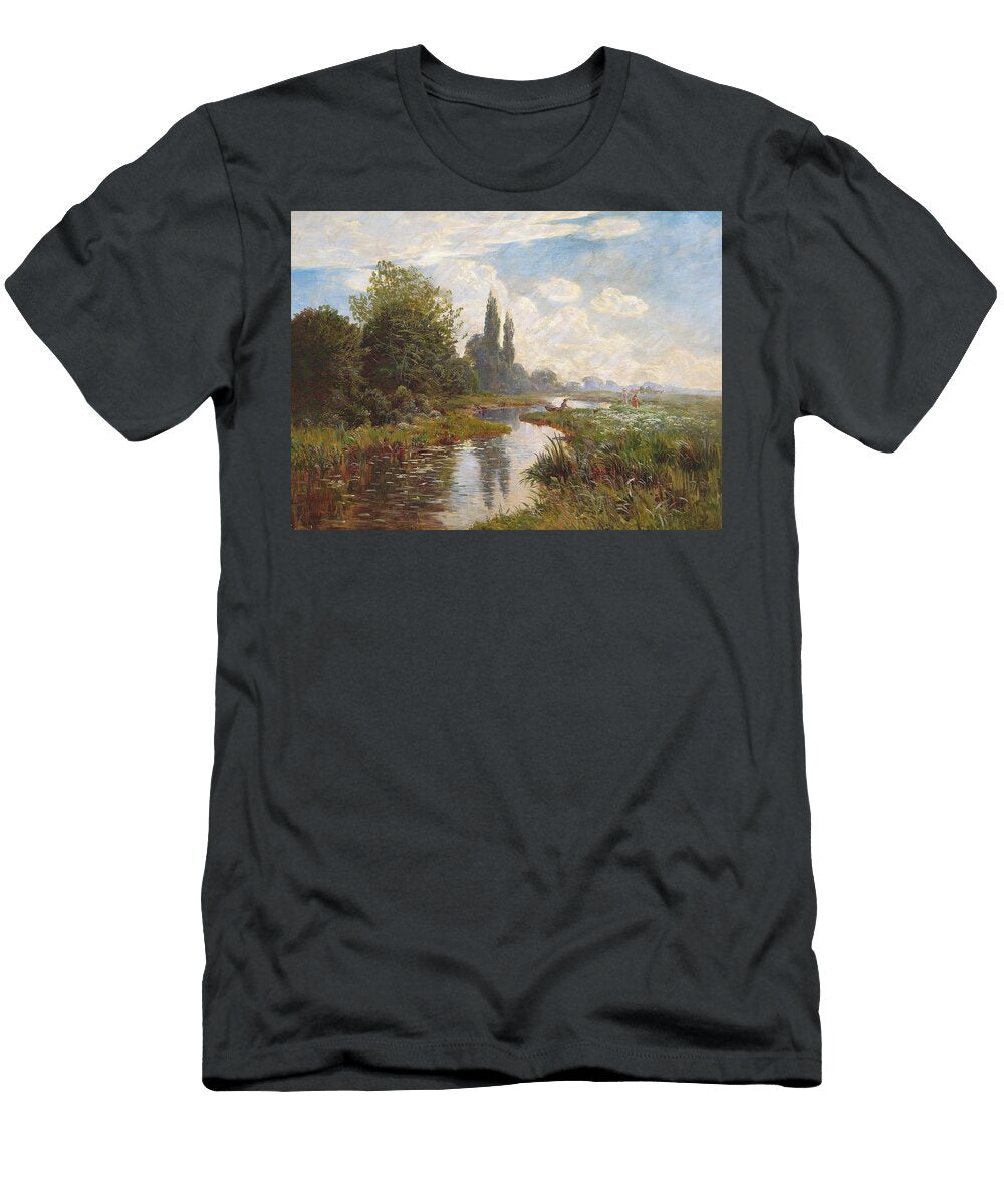Tre Unge Damer Pa Sommerudflugt I Et Alandskab Carl Carlsen Danish T-Shirt