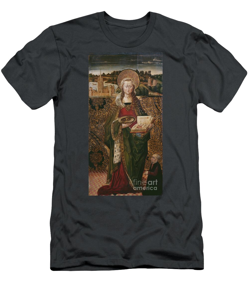 Triptych St Lucy Left Panel Spanish Flemish School T-Shirt