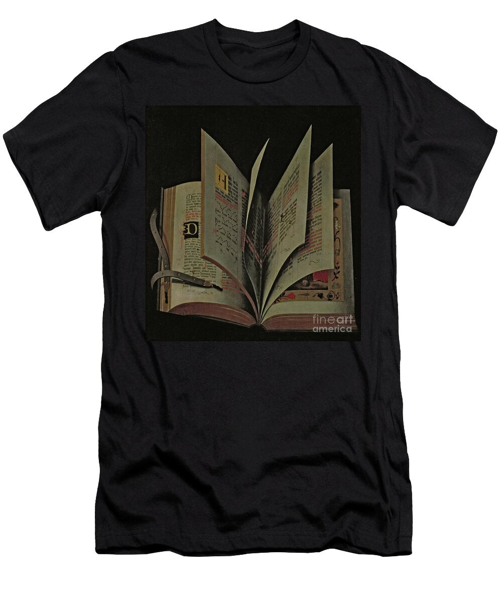 Trompe Loeil of an Open Manuscript German School T-Shirt
