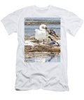 Trumpter Swan and Mallards 0765 Michael Peychich T-Shirt