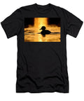 Tufted Duck Drake Swimming At Sunrise London Oscar Dewhurst Natureplcom T-Shirt