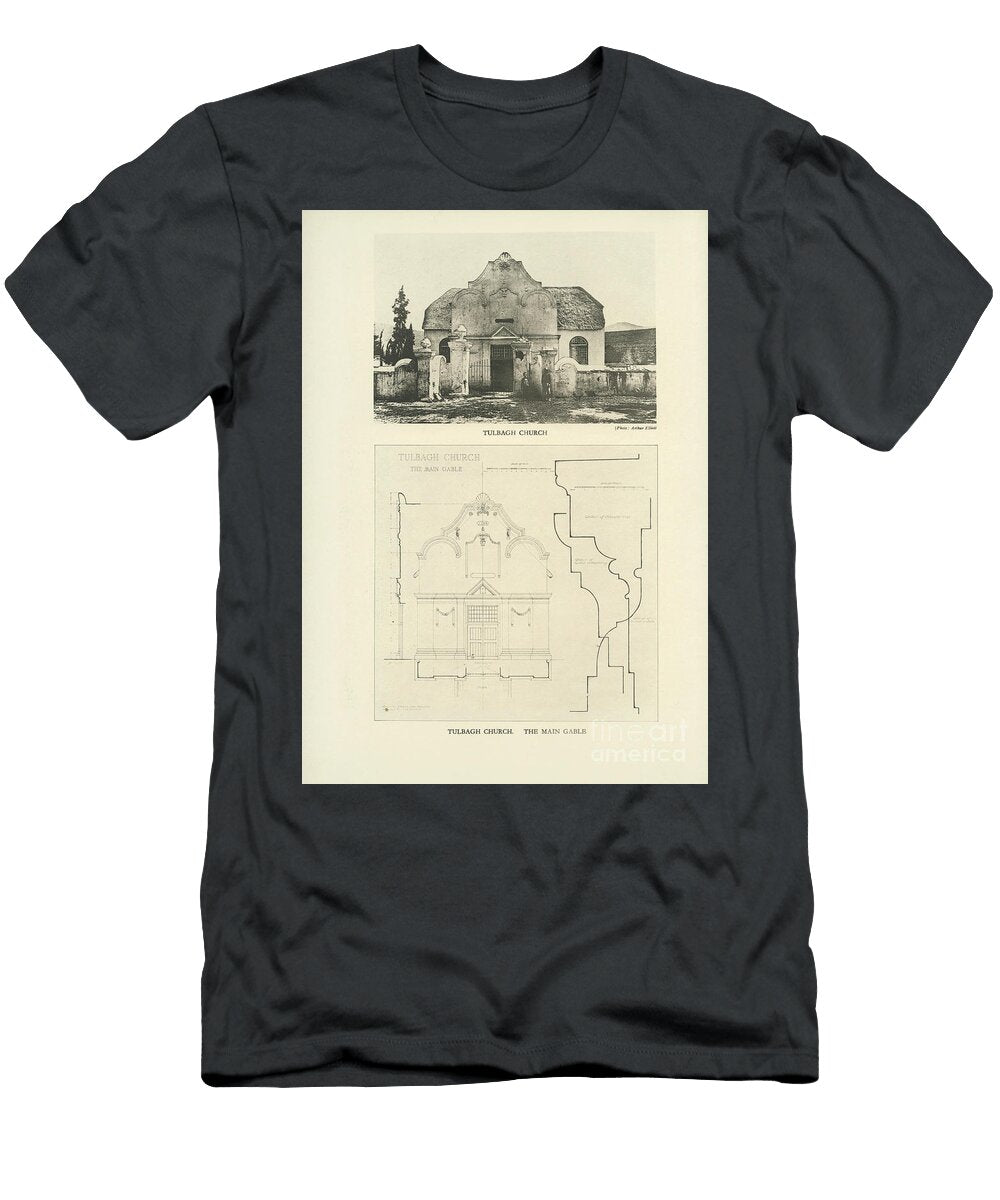 Tulbagh Church the Main Gable F1 Historic Illustrations T-Shirt