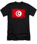 Tunisia Flag Psychoshadow Art T-Shirt