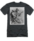 Two Seated Prophets One Holding a Book Chalk on Paper Ranieri Del Pace T-Shirt