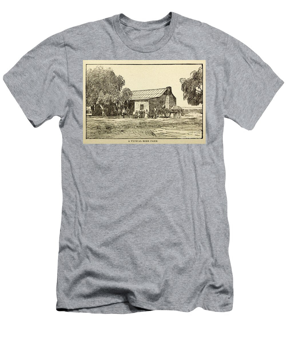 Typical Boer Farm F1 Historic Illustrations T-Shirt
