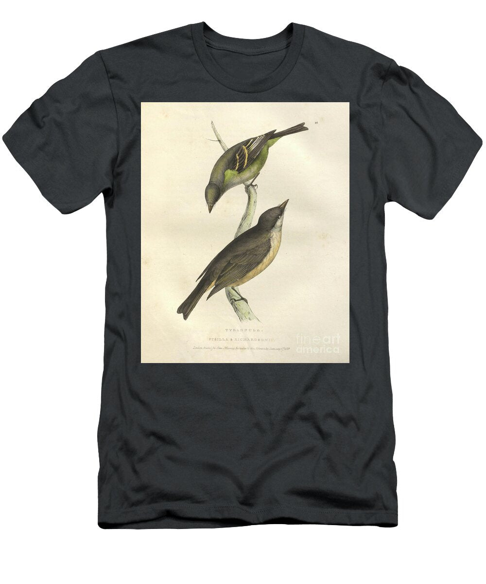 Tyrannula Pusilla Colourised Plate O1 Historic Illustrations T-Shirt