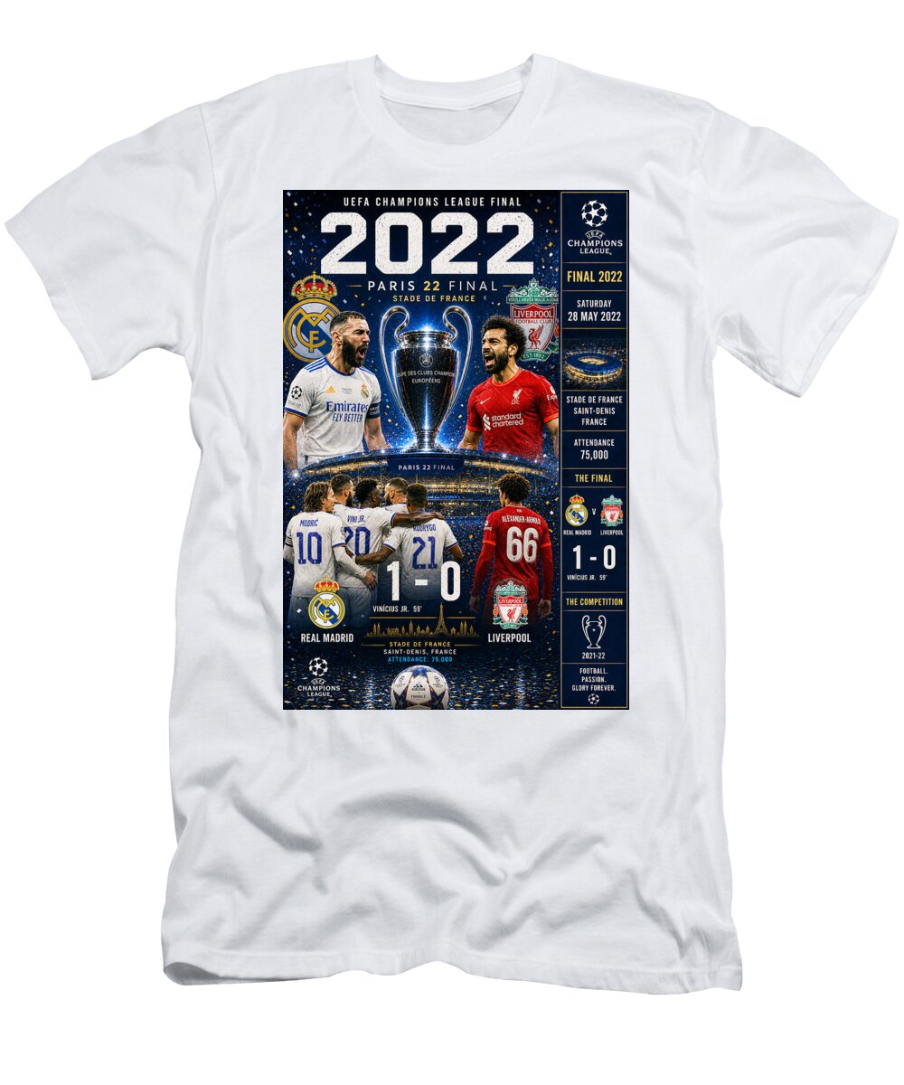 Uefa Champions League 2022 Final Kevin Walker and Pixel Reverie T-Shirt