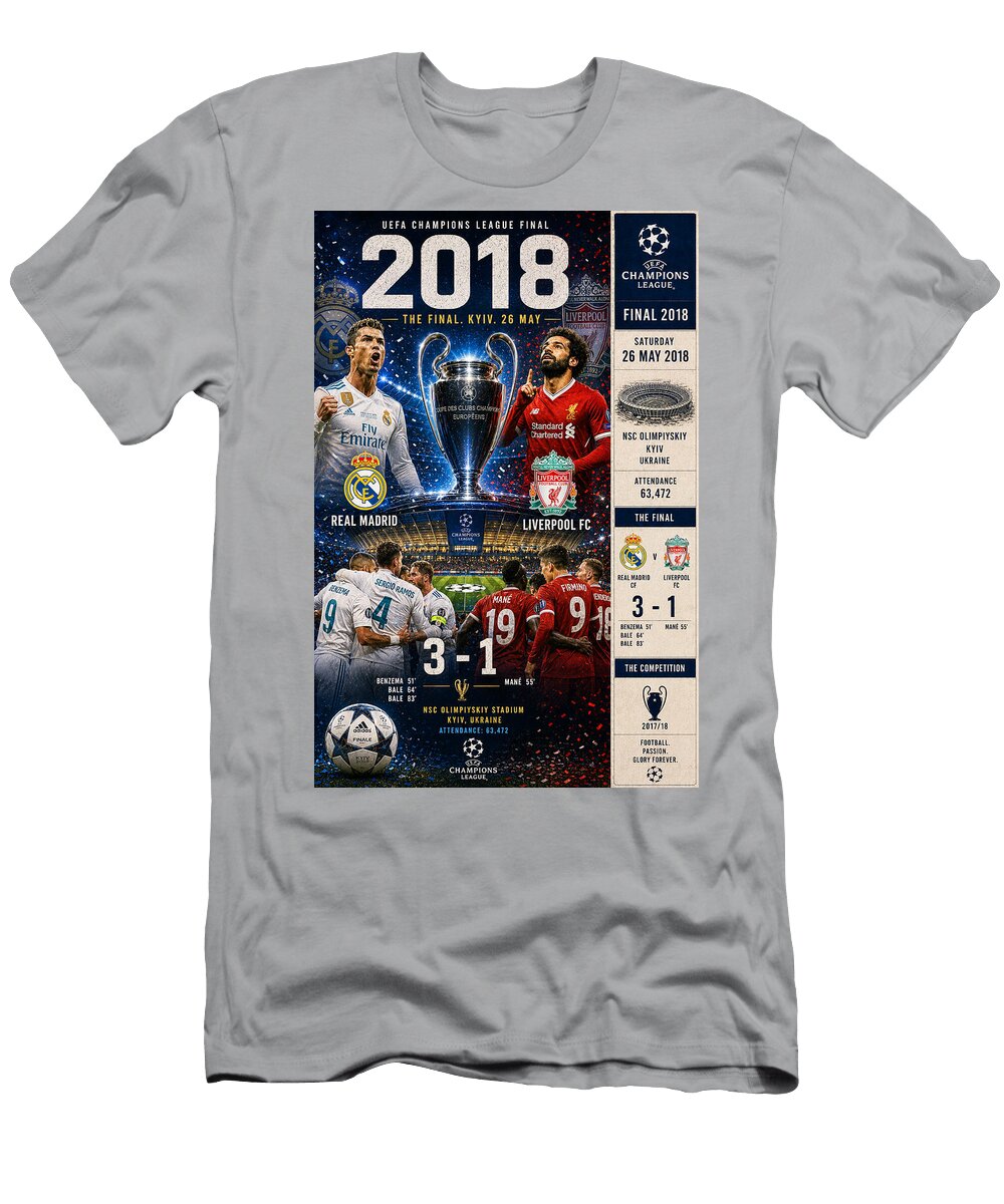 Uefa Champions League Final 2018 Kevin Walker and Pixel Reverie T-Shirt