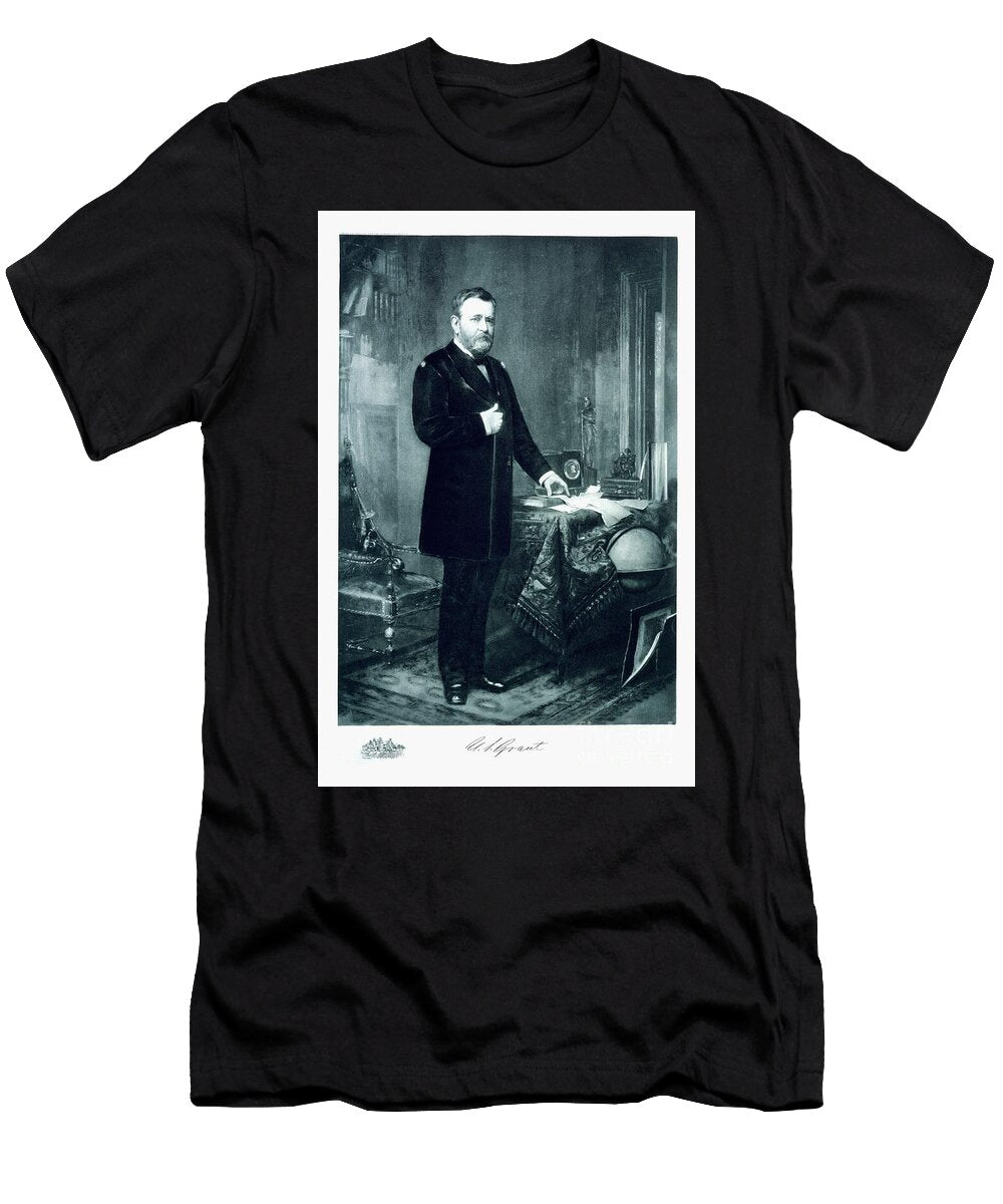 Ulysses S Grant 18th President of the United States of America Pub 1901 Photogravure American School T-Shirt