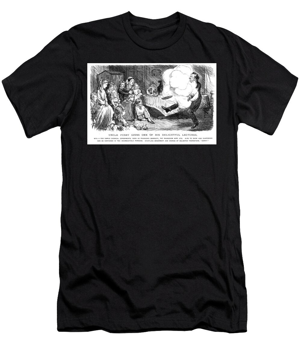 Uncle Demonstrating Chemical Experiments to Children Charles Keene T-Shirt