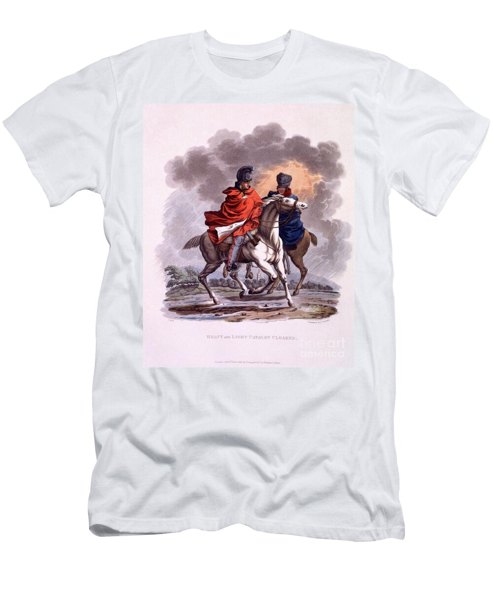 Uniform of Heavy and Light Cavalry Cloaked Published 1815 Charles Hamilton Smith T-Shirt