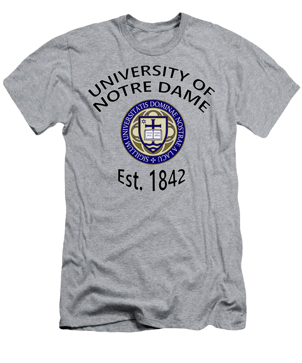 University of Notre Dame Est 1842 Movie Poster Prints T-Shirt