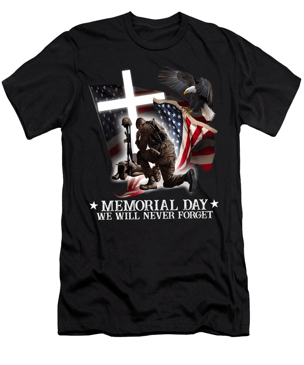 US Memorial Day We Will Never Forget Quang Vu T-Shirt