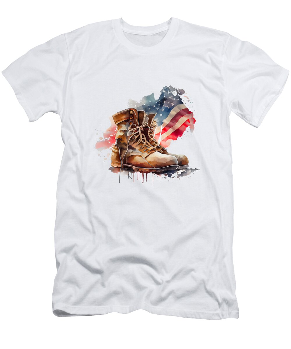 US Veteran 4 Sambel Pedes T-Shirt