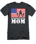 USA American Distressed Flag Powerlifting Mom Women for Her Lenny Alina T-Shirt