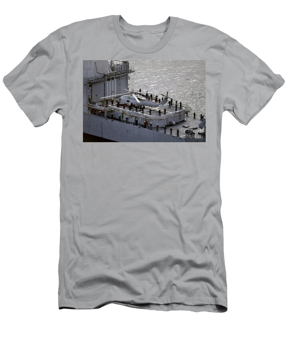 Uss Vincennes Cg 49 Sikorsky Sh 60b Seahawk Wernher Krutein T-Shirt