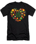 Vegan Design Peace Love Vegan Passionate Matthias Damm T-Shirt