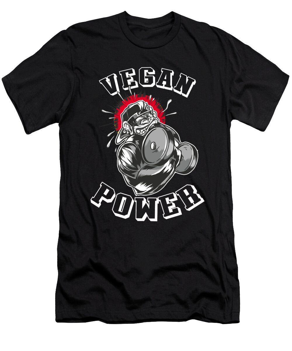 Vegan Fitness Athlete Sportswear Gorilla Benjamin Burkert T-Shirt