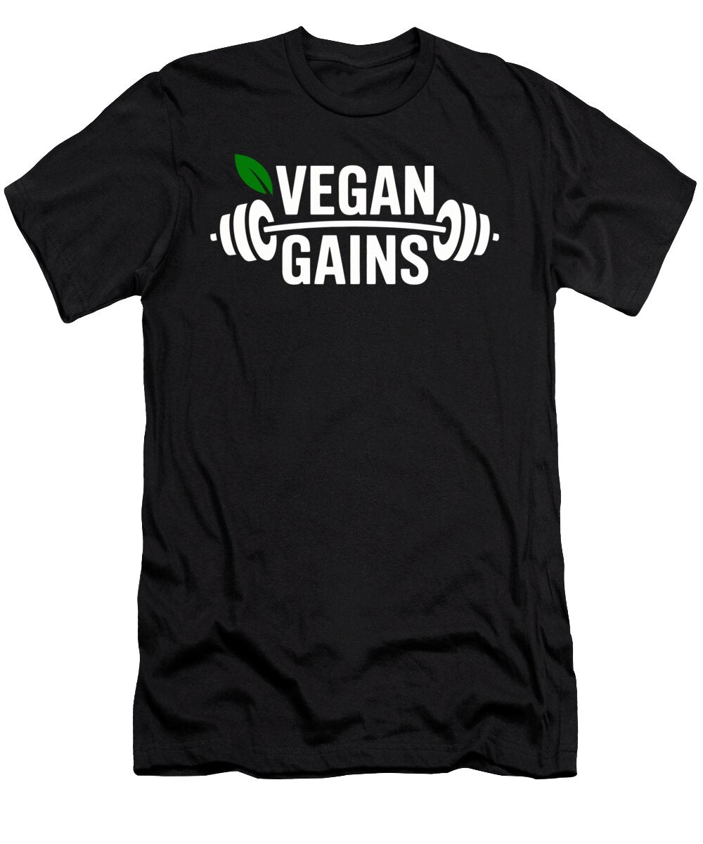 Vegan Gains Fitness Logo Joanna Redesiuk T-Shirt