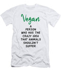 Vegan Vegetarian Veganism Food Veggie Animal Gift Tshirtconcepts Marvin Poppe T-Shirt